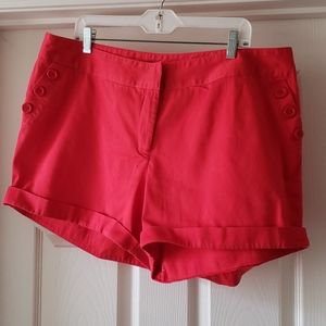 Womens red shorts